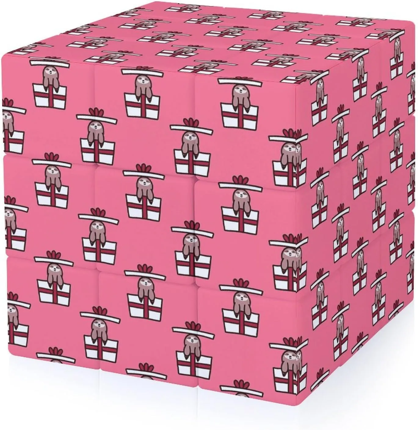 Sloth Gifts Adults 3x3x3 Color-Matching Smooth Fully Printed Cube Gift