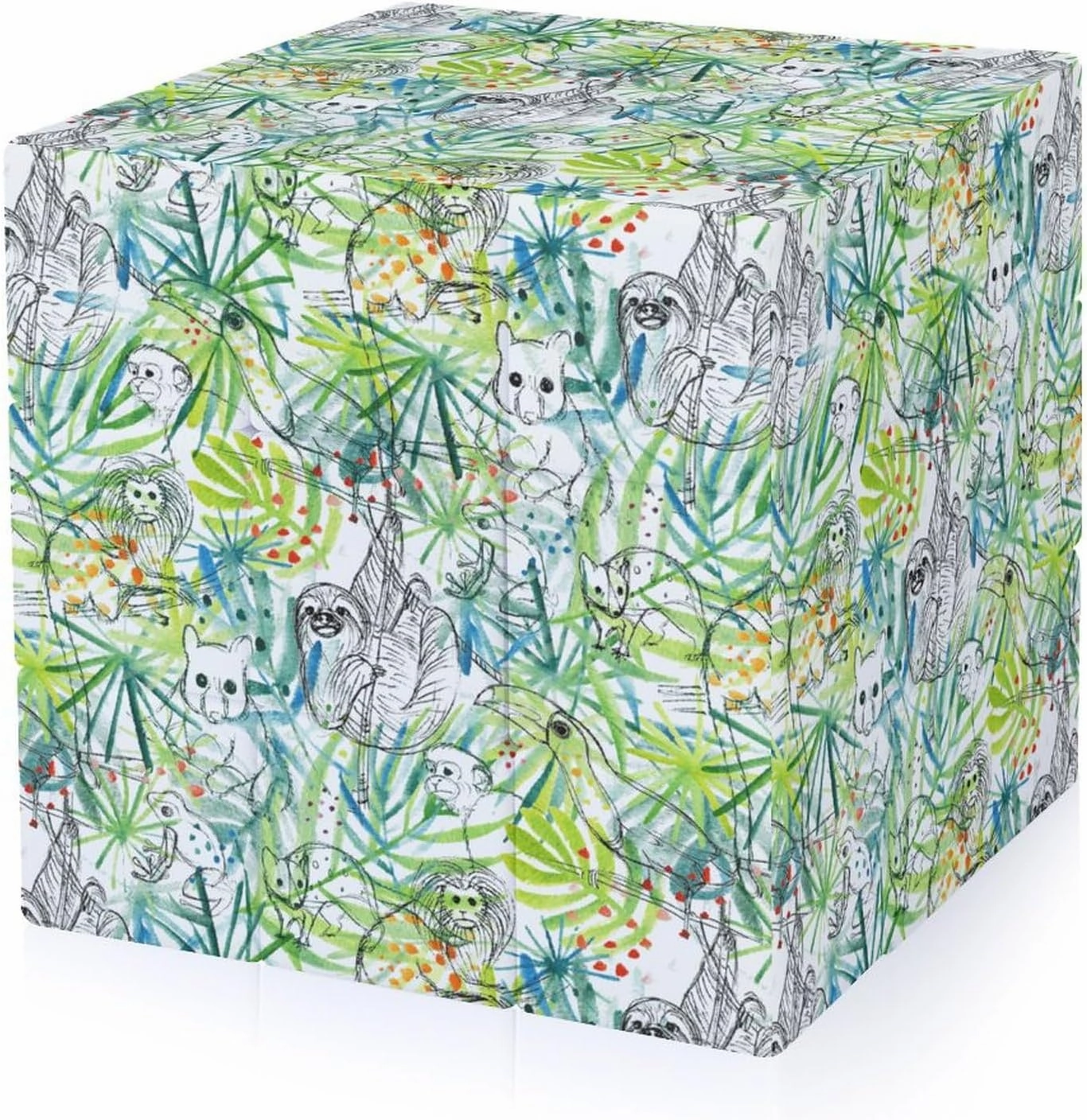 Sloth and Nature Funny 3x3x3 Cube Smooth Lightweight Puzzle for Adult Graphic Printing Travel