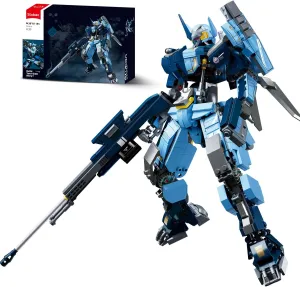 Sluban Mech Robot Building Set for Adults, Mecha Building Kit with Two Interchangeable Weapons, Creative Collectible Toy for Teens Boys 8 