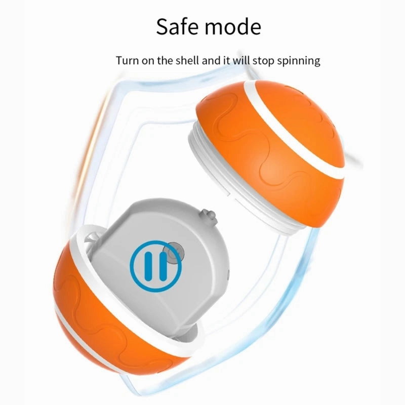 Smart Interactive Dog Ball – Flashing, Rotating, Waterproof Chew Toy