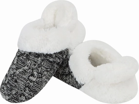 Snoozies It's a Wrap Cozy Slippers for Women with Soft and Fluffy Faux Fur, Fall and Winter Slippers for Women, Warm Indoor Slippers House Shoes