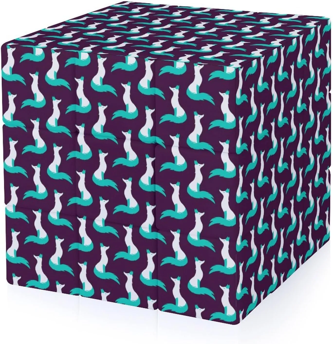 Snow Fox Funny 3x3x3 Cube Smooth Lightweight Puzzle for Adult Graphic Printing Travel