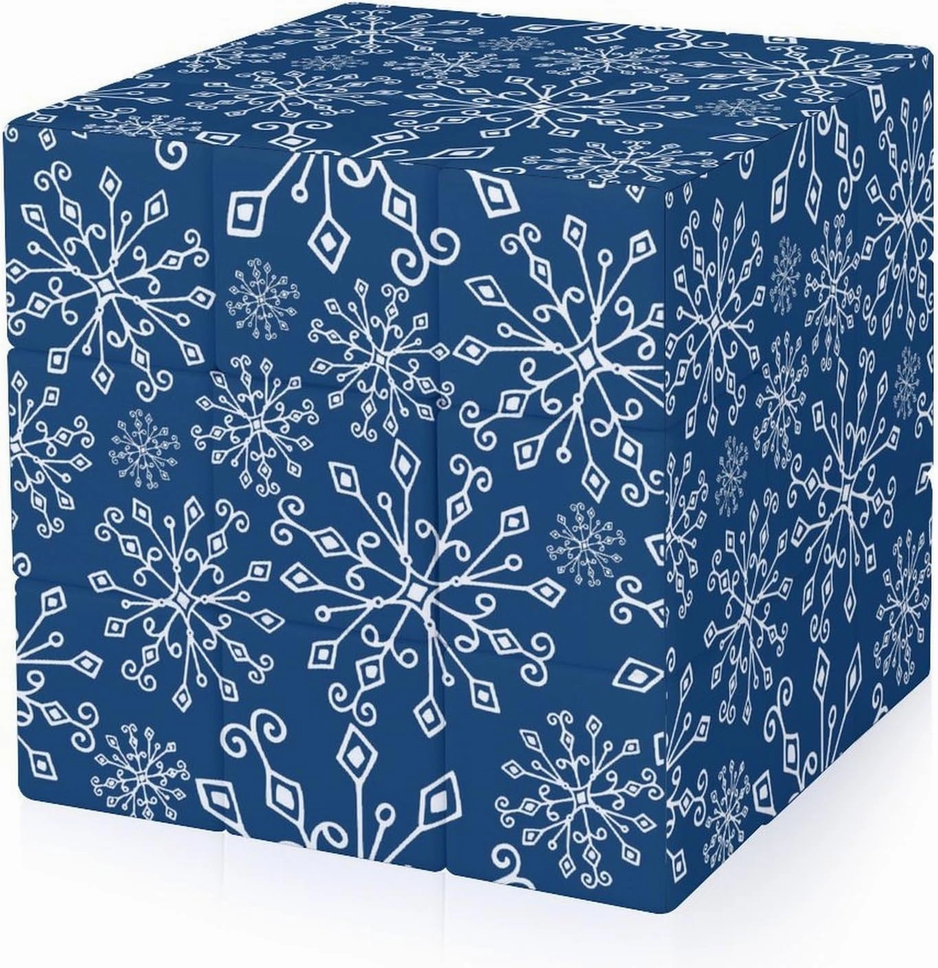 Snowflakes Funny 3x3x3 Cube Smooth Lightweight Puzzle for Adult Graphic Printing Travel