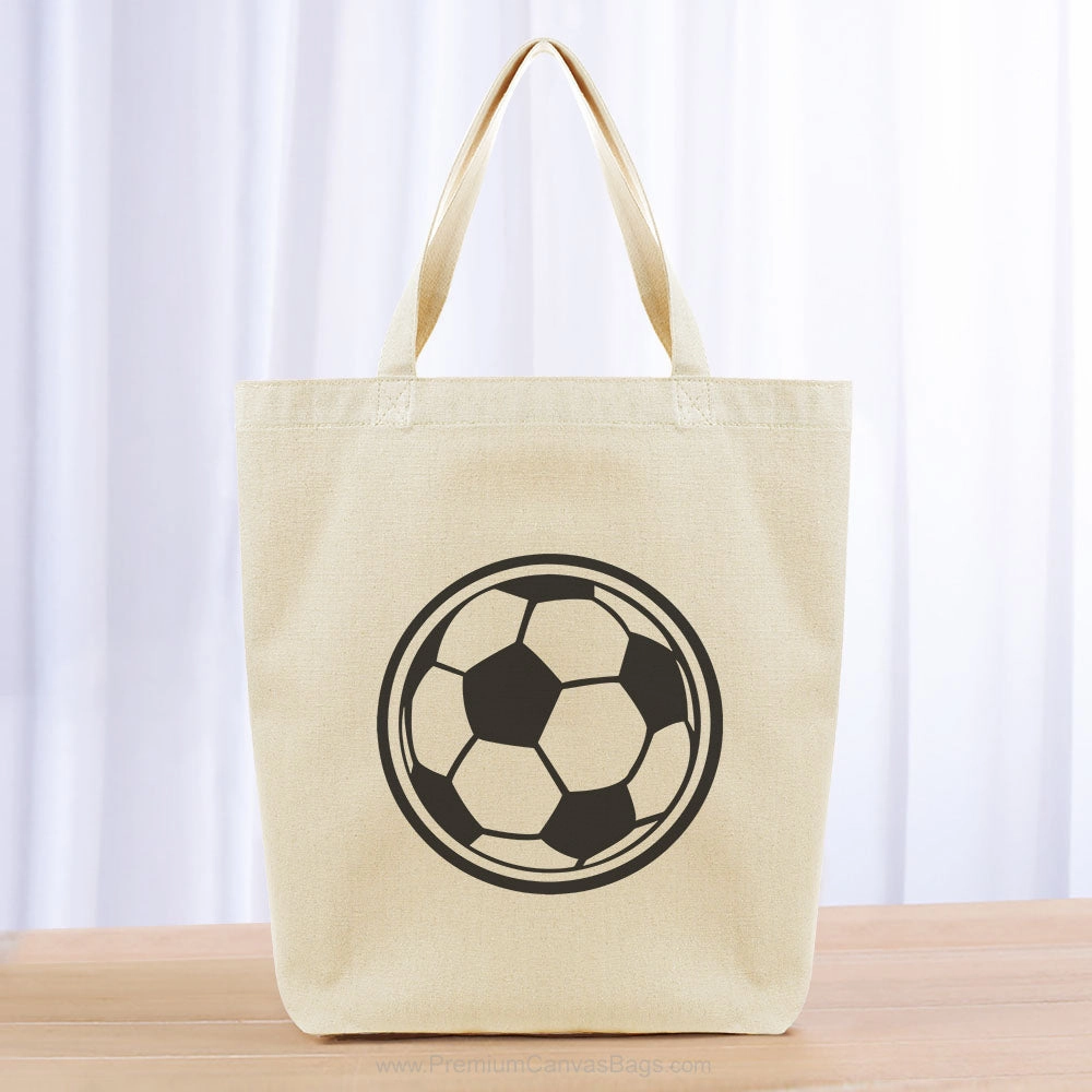 Soccer Ball Tote Bag - black