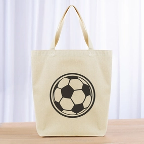Soccer Ball Tote Bag - black