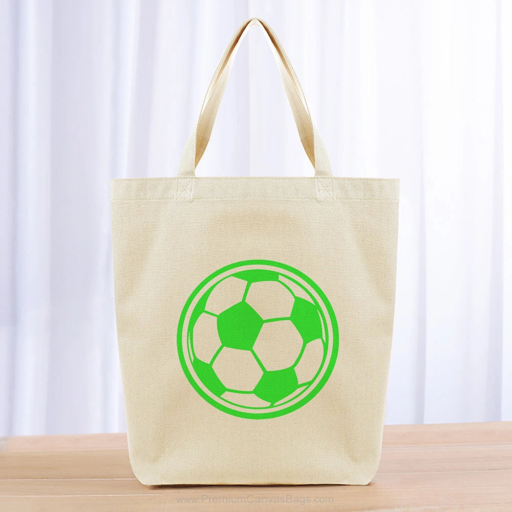 Soccer Ball Tote Bag - green