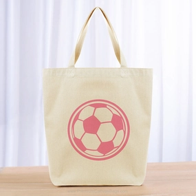 Soccer Ball Tote Bag - pink