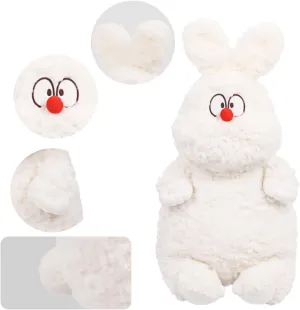 Soft Stuffed Animal Funny Pillow:Cute Bunny Plush Sleeping Hugging Pillow for Kids Pillow Kitten Dolls Plush Toy Cuddly Gift for Girls Sense of Humor(17.7in)