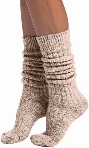 Softies Slouchy Marshmallow Socks, Warm Cozy & Fluffy Socks with Grips for Women, One Size Fits To All