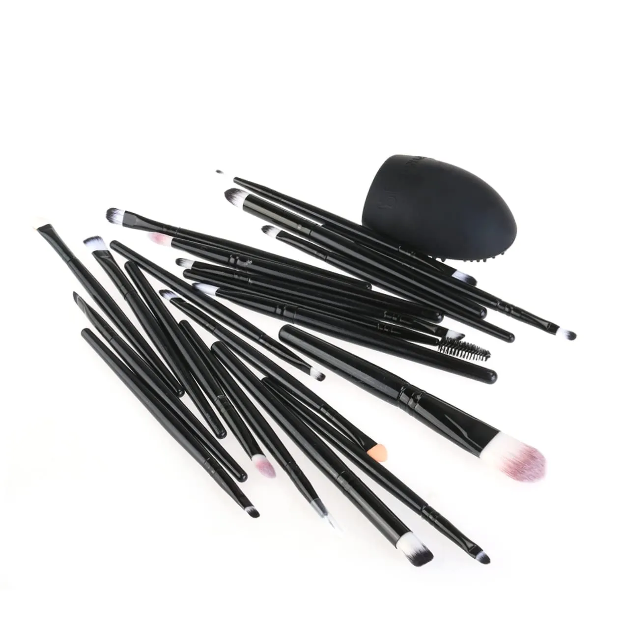 SOIMISS Essential Makeup Brush Set 20pc Eye Shadow Brush Beauty Tools Washing Egg Soft Natural Perfect Daily Use