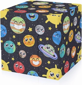Solar System Space Star Funny 3x3x3 Cube Smooth Lightweight Puzzle for Adult Graphic Printing Travel