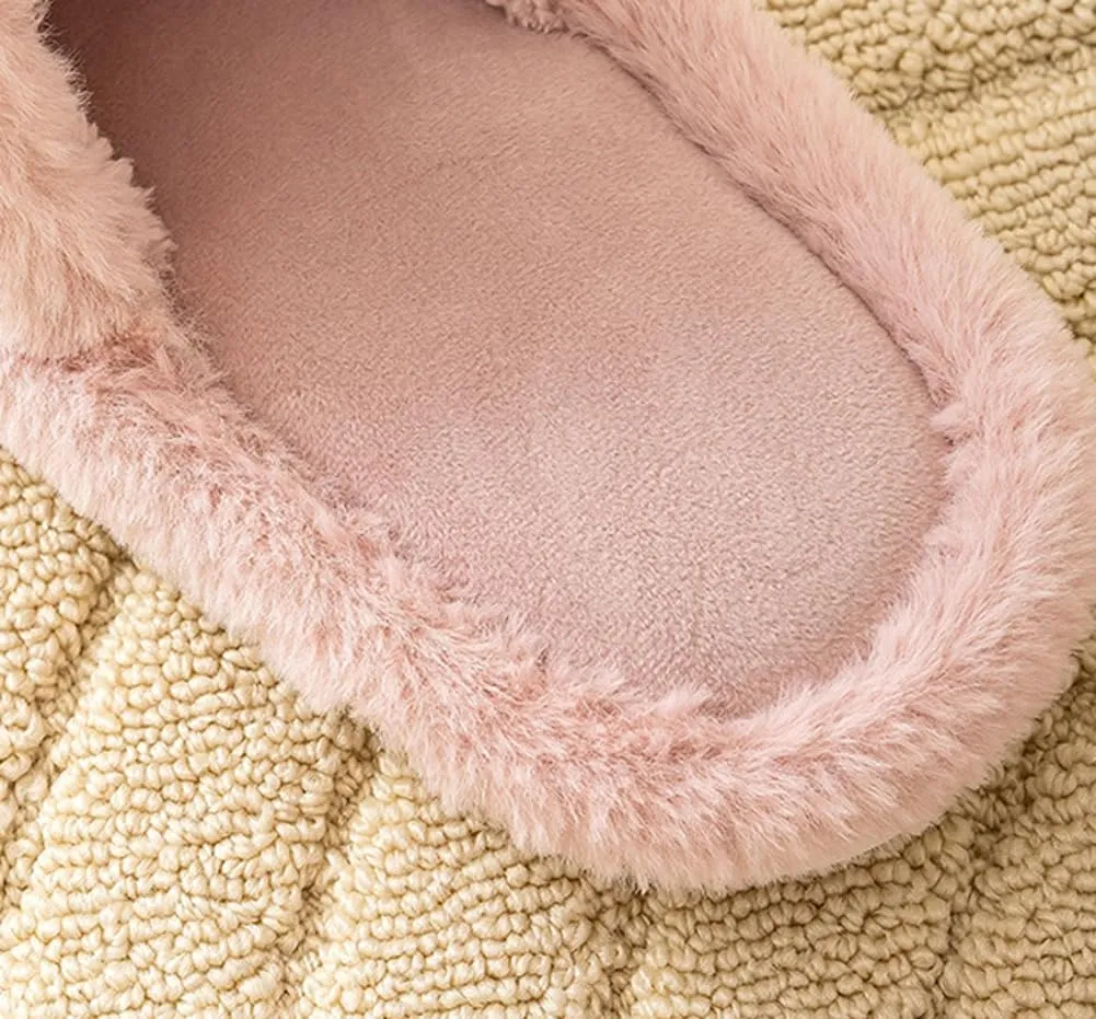 Solyinne Women's Cute Fuzzy House Slippers - Fashion Non-slip Indoor & Outdoor Slippers