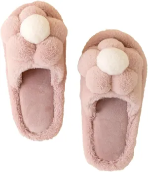 Solyinne Women's Cute Fuzzy House Slippers - Fashion Non-slip Indoor & Outdoor Slippers