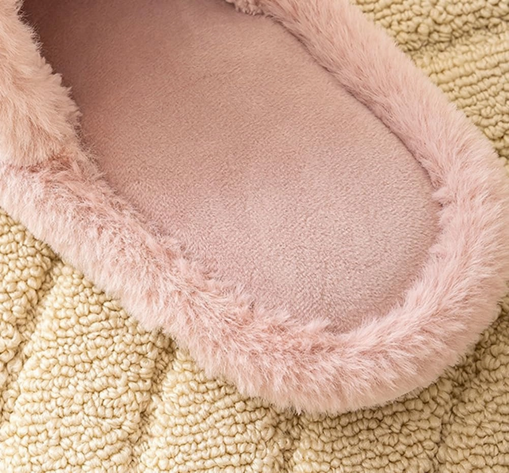 Solyinne Women's Cute Fuzzy House Slippers - Fashion Non-slip Indoor & Outdoor Slippers