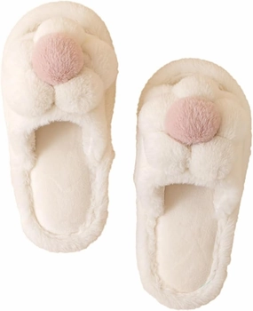 Solyinne Women's Cute Fuzzy House Slippers - Fashion Non-slip Indoor & Outdoor Slippers