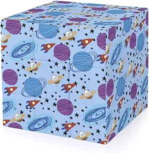 Space Comets Funny 3x3x3 Cube Smooth Lightweight Puzzle for Adult Graphic Printing Travel