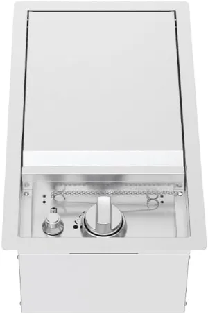 Spire Built-in Stainless Steel Searing Side Burner with Lid, 18000BTUs, Outdoor Propane Grill & Cooking, BBQ Grill, Convertible to Natural Gas, Perfect for Custom Kitchen Islands, 760-0024B