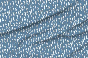 Spoonflower Fabric - Golf Medium Blue Golfing Ball Balls Sports Womens Clubs Club Country Printed on Petal Signature Cotton Fabric by The Yard - Sewing Quilting Apparel Crafts Decor