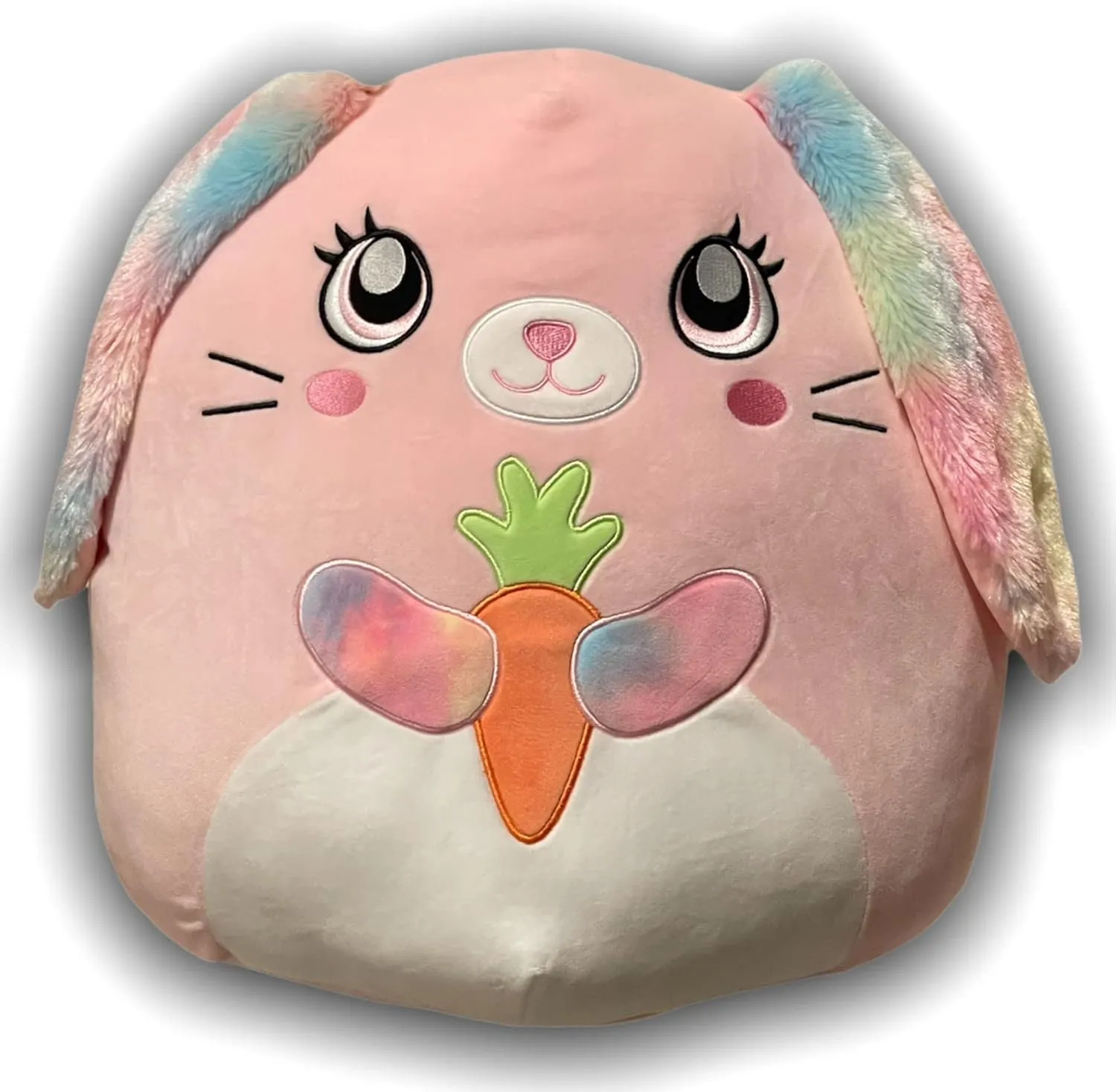 Squishmallow Bunny Rabbit 41 cm (16 inch) Bop Carrot Pink Large Easter Plush Stuffed Animal Super Soft Cuddle Pillow