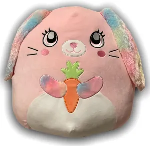 Squishmallow Bunny Rabbit 41 cm (16 inch) Bop Carrot Pink Large Easter Plush Stuffed Animal Super Soft Cuddle Pillow