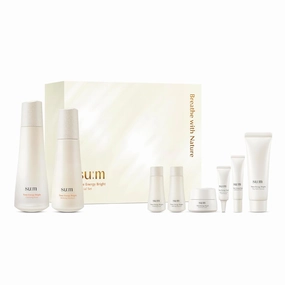 SU:M TIME ENERGY DUO SPECIAL SET (9.8 fl oz) - Skin Tone-Enhancing Skincare . with Farm-Ilumiact, Lumitamine, and Niacinamide for a Dewy, Even Complexion.