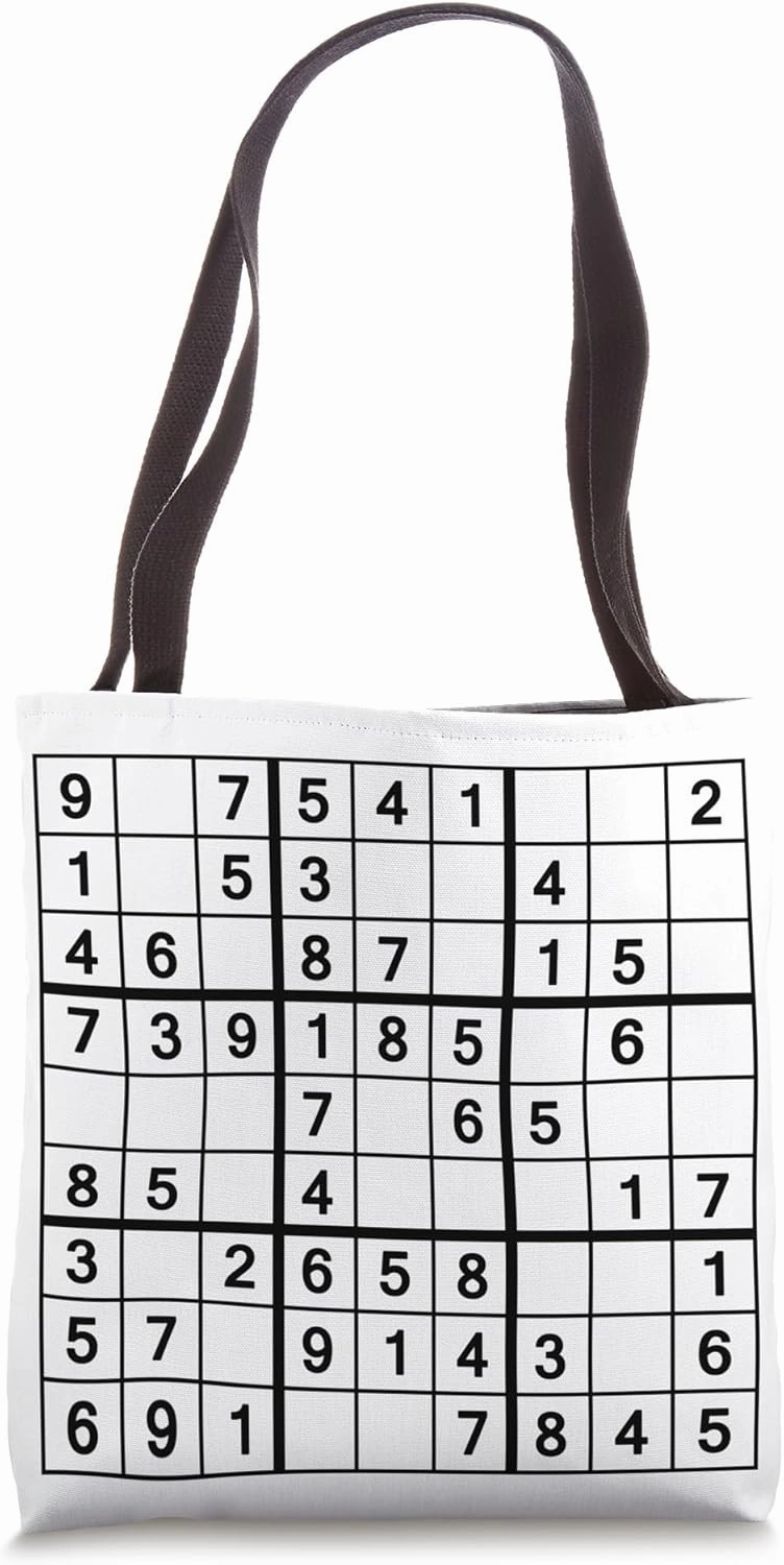 Sudoku costume carnival puzzle adult crossword puzzle gifts Tote Bag