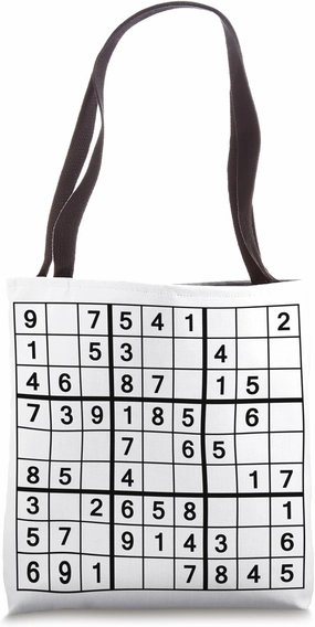 Sudoku costume carnival puzzle adult crossword puzzle gifts Tote Bag
