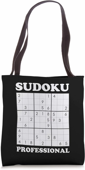 Sudoku Puzzle Game Lover Graphic Tote Bag