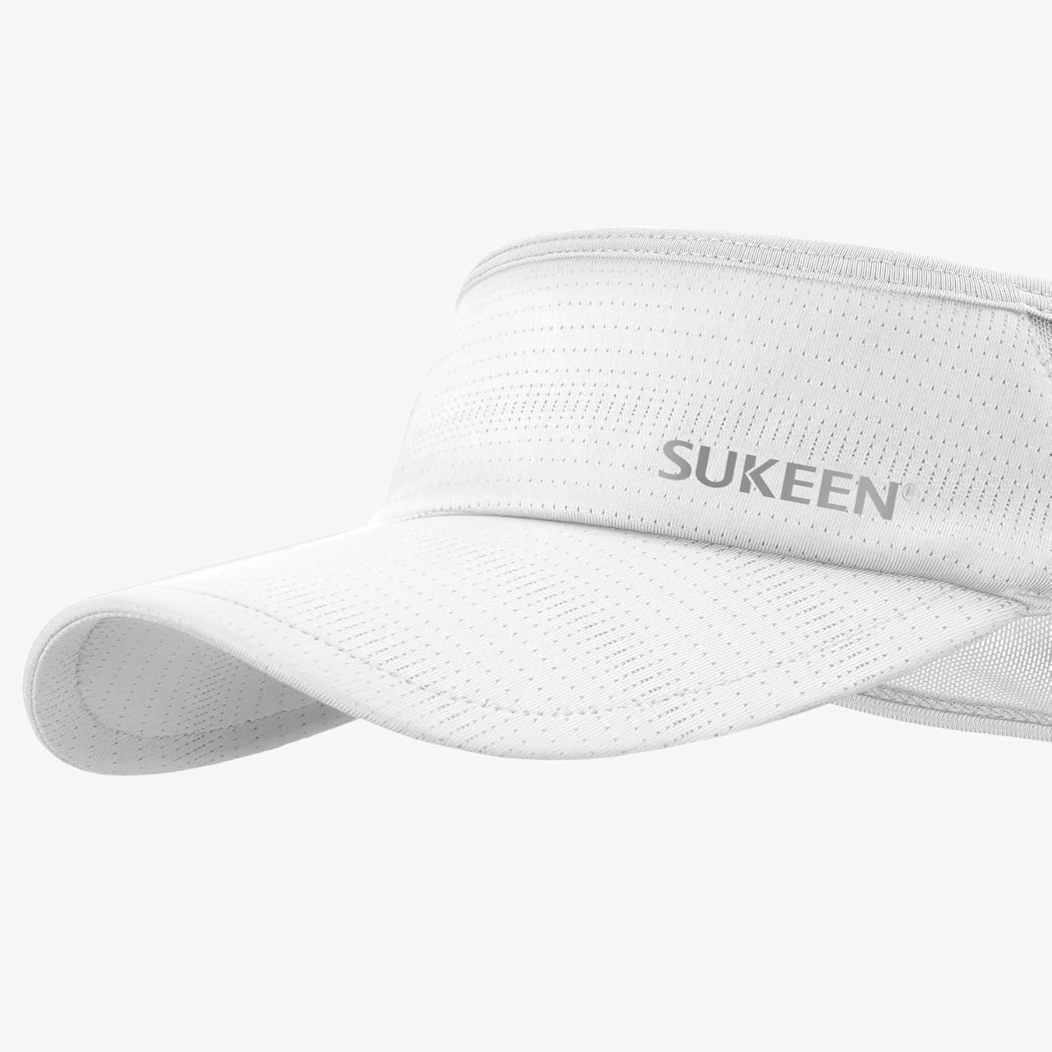 Sukeen 2 Pack Sports Sun Visor Women Men Lightweight Packable Stretchy Visor Hat for Golf, Tennis, Running, Daily Wear