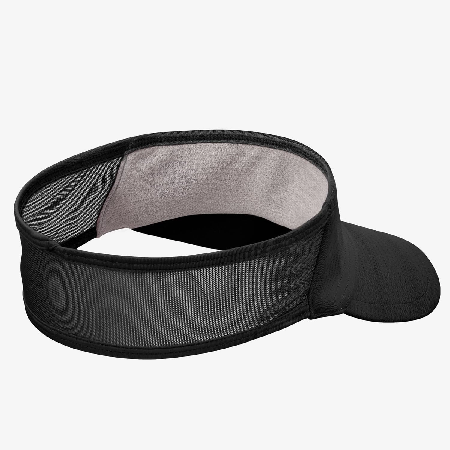 Sukeen 2 Pack Sports Sun Visor Women Men Lightweight Packable Stretchy Visor Hat for Golf, Tennis, Running, Daily Wear