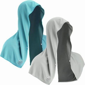 Sukeen Cooling Hoodie Towel, Absorbent Quick-Drying Cooling Towels for Neck and Face, UV Sun Protection Cooling Neck Wraps Sport Head Cooling Towel Hot Weather