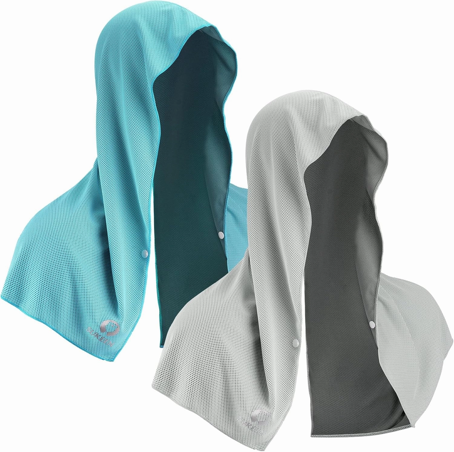 Sukeen Cooling Hoodie Towel, Absorbent Quick-Drying Cooling Towels for Neck and Face, UV Sun Protection Cooling Neck Wraps Sport Head Cooling Towel Hot Weather
