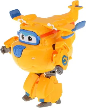 Super Wings Transformable Toys, 5 in Donnie Transforming Airplane, 2-in-1 Mode Action Figures, Plane to Robot, Preschool Gift Transforming Figures Toys for Boys Girls Kids Age 3 4 5 6 7 8 