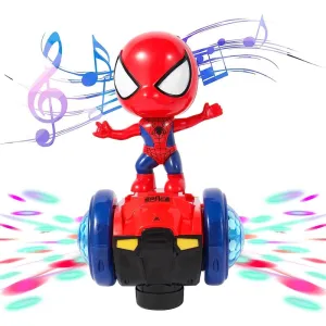 Superhero Interactive Car With Colorful Flashing Lights & Music (Red)