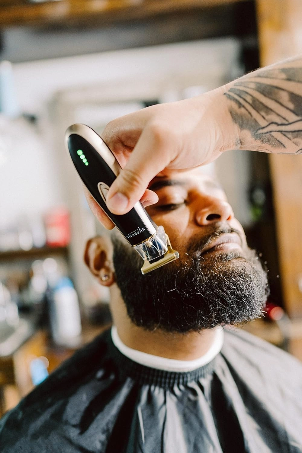 Supreme Trimmer 2-in-1 T-Fader Foil Shaver & T-Shaper Trimmer Set | ST5210 Beard Trimmer STF501 Electric Razor | Gold