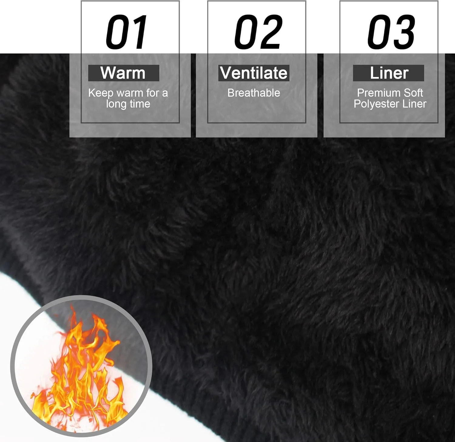 Svpro Battery Heated Beanie Hat - Rechargeable Warm Winter Cap