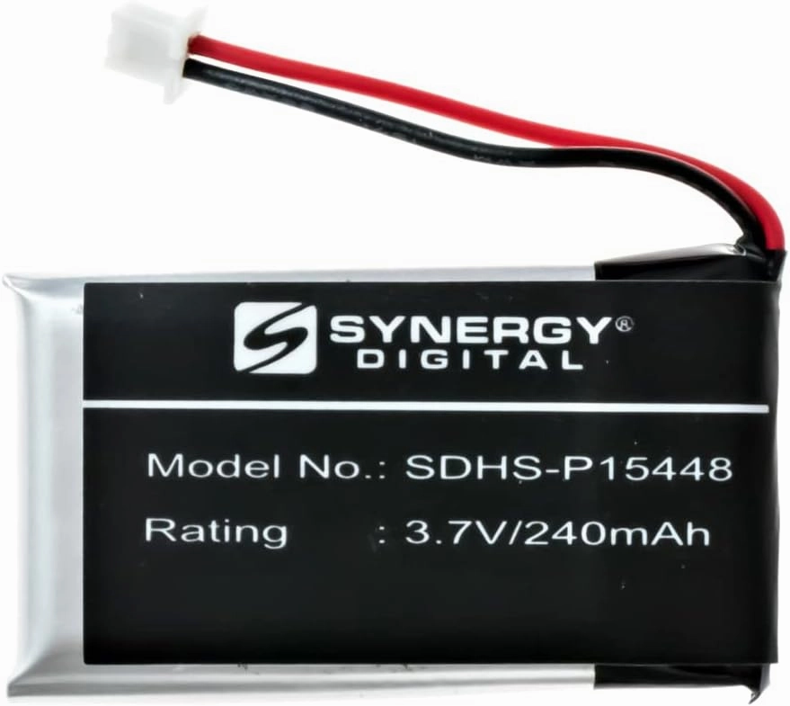 Synergy Digital Wireless Headset Batteries, Compatible with MITEL 50005711, 50006764 Wireless Headset Batteries (Li-Pol, 3.7V, 240mAh), Set of 4