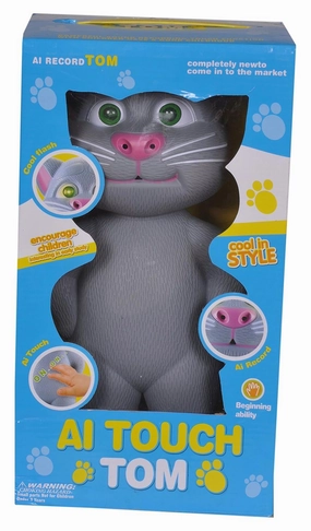 Talking Tom for Kids with Enhanced Capability / Tiara Al Touch Sensitive Flashing Eyes, Record, and Play Talking Tom Toy