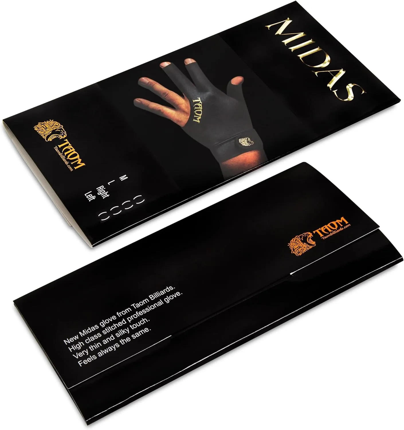 TAOM Midas Billiard Pool CUE Glove - for Left or Right Hand