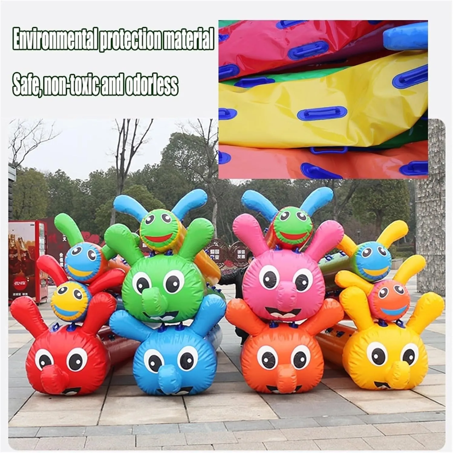Team Building Games 4-15 Seats Field Day Outdoor Team Gaming Play, School Club Enterprise Sports Games Carnival Inflatable Toys, Reusable, 3 PCS