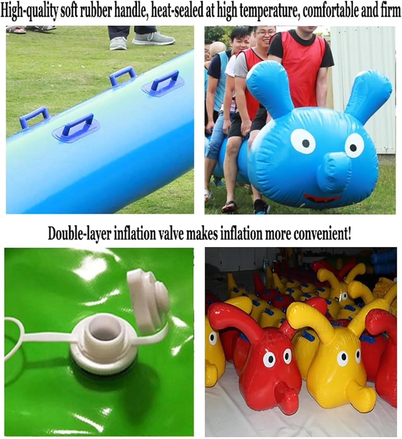 Team Building Games 4-15 Seats Field Day Outdoor Team Gaming Play, School Club Enterprise Sports Games Carnival Inflatable Toys, Reusable, 3 PCS