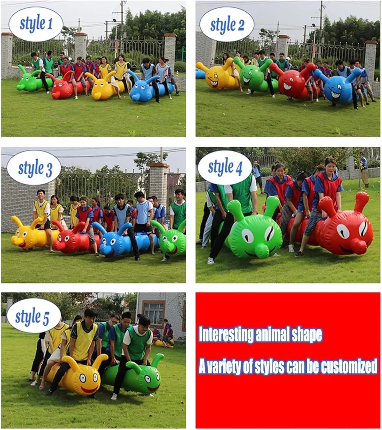 Team Building Games Field Day Outdoor Teamwork Games, Outdoor Carnival Party Carnival Sports Game Group Game Relay Race Toy, Lawn Game Inflatable Toy, 2 PCS