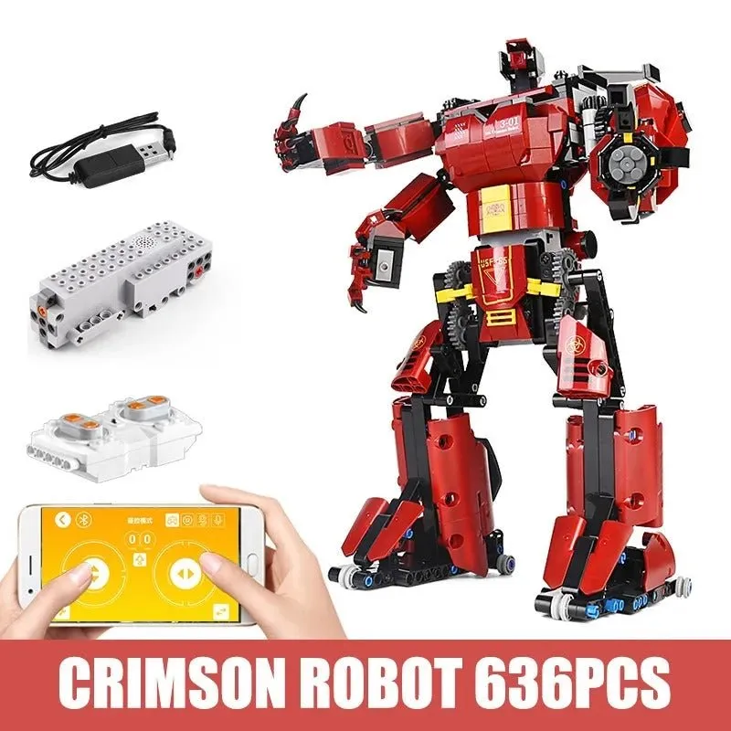 Tech RC Motorized Crimson Beast Robot Bricks Toy 15038 636pcs