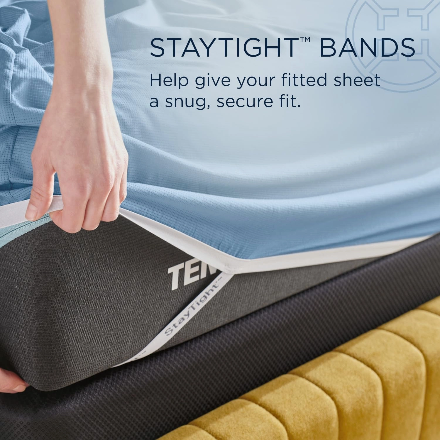 TEMPUR ProAir Sheet Set Blue Azure - Split King