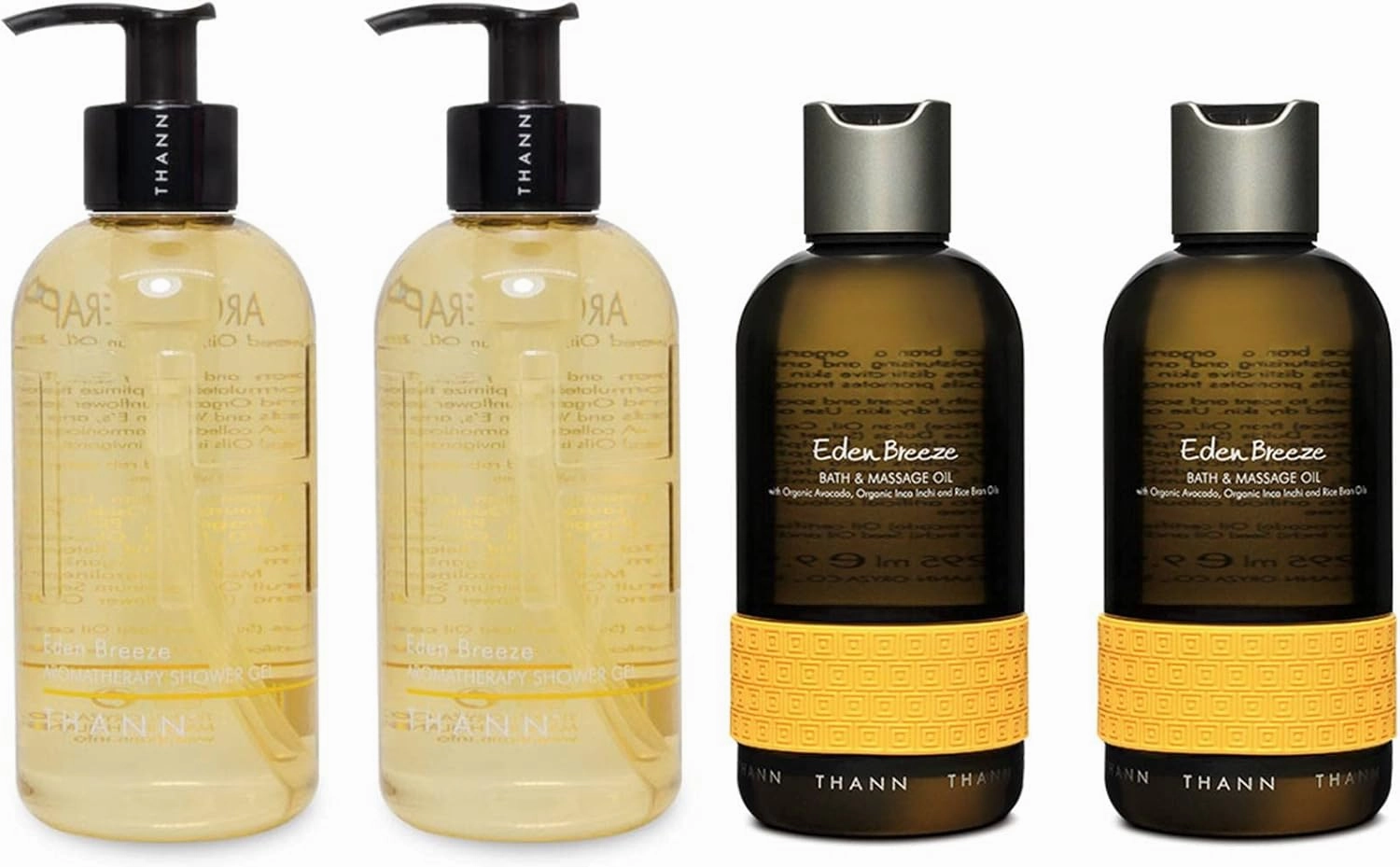 THANN Eden Breeze Shower Gel and Eden Breeze Massage Oil Set.