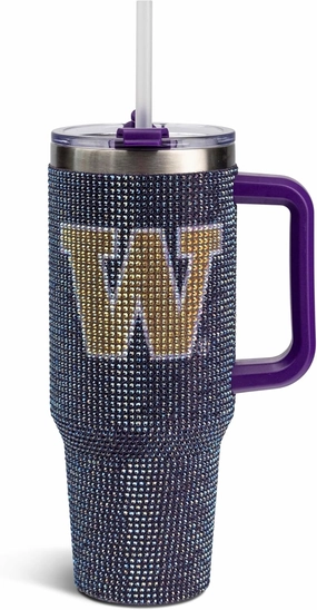 The Memory Company | Licensed NCAA 40oz TC Bling Game Day Tumbler with Team Logo