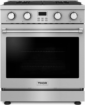 THOR Kitchen Professional 30-Inch Gas Range in Stainless Steel - Model ARG30