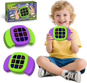 Tic Tac Toe Game,3 in 1 Electronic Handheld Game for Kids,Travel Toy,Electronic Board Games,Educational Toy for Kids,Birthday for 3  Year Old Boys and Girls (1PCS Random Color)