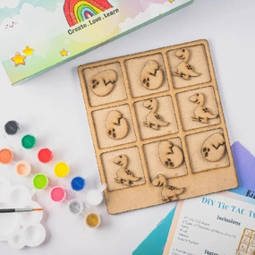 Tic Tac Toe DIY Dinosaur vs Egg