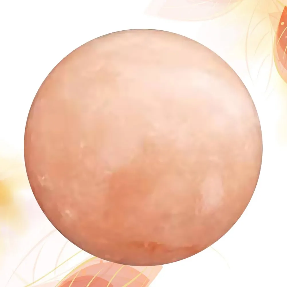 Toe Separators for Pedicure 1pc Massage Ball Natural Himalayan Salt Minerals Stone Crystal Ball Bath Salt Balls Bath Ball Orange Salt Rock Massage Himalayan Salt Soap